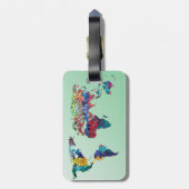 私の世界の荷物のファインダーのラベルへの歓迎 ラゲッジタグ (裏面縦)