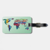 私の世界の荷物のファインダーのラベルへの歓迎 ラゲッジタグ (裏面横)