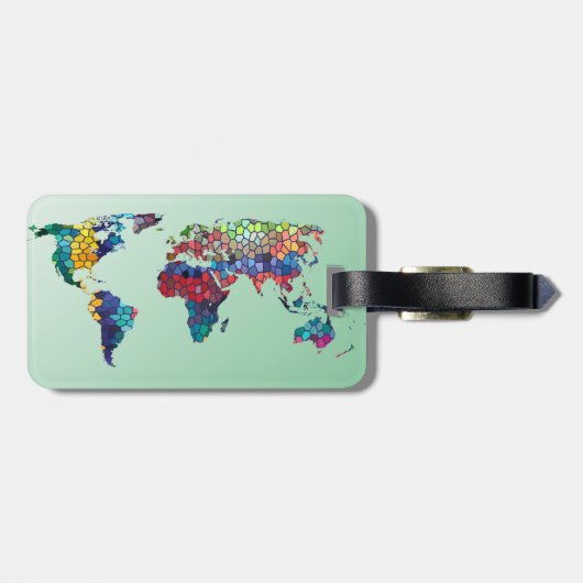 私の世界の荷物のファインダーのラベルへの歓迎 ラゲッジタグ (裏面横)