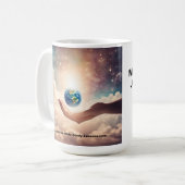 私の世界はイエス様の手の中にある コーヒーマグカップ (正面左)