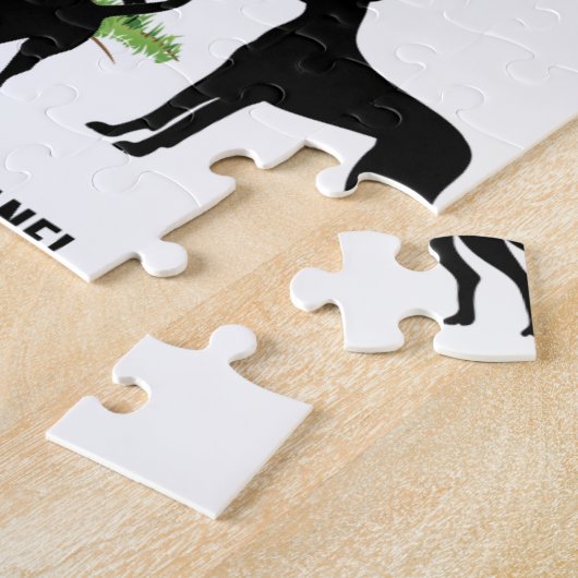 私の世界は私のグレートデーンのまわりで回転します ジグソーパズル (側面)