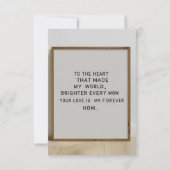 私の世界を日々明るくしてくれたハートに (裏面)