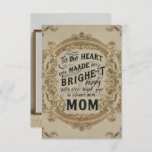 私の世界を日々明るくしてくれたハートに (正面/裏面)