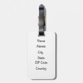 私の世界動物のserieからの猿 ラゲッジタグ (裏面縦)