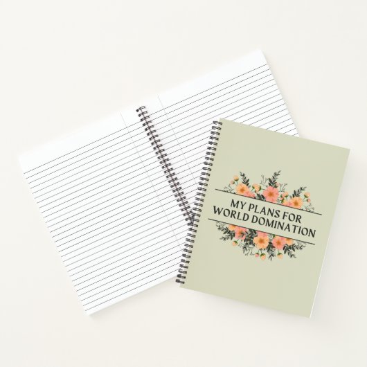 私の世界征服ノートの計画 ノートブック (内部)