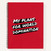 私の世界征服ノートの計画 ノートブック (正面)