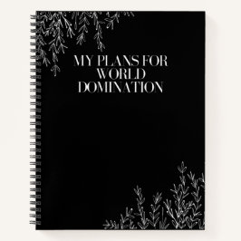 私の世界征服ノートの計画 ノートブック