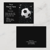 私の世界: サッカーの~ 名刺 (正面/裏面)