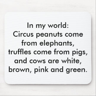私の世界:豚の来トリュフ マウスパッド