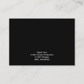 私の世界: 野球(野球のプロフェッショナルのために) 名刺 (裏面)