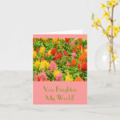 "私の世界" /ANNIVERSARY CARD/CELOSIAを明るくします カード (黄色い花)