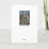 私の世界- ValAriesによる挨拶状--を揺すります カード (裏面)