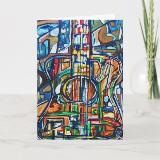 私の世界- ValAriesによる挨拶状--を揺すります カード (正面)