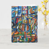 私の世界- ValAriesによる挨拶状--を揺すります カード (黄色い花)