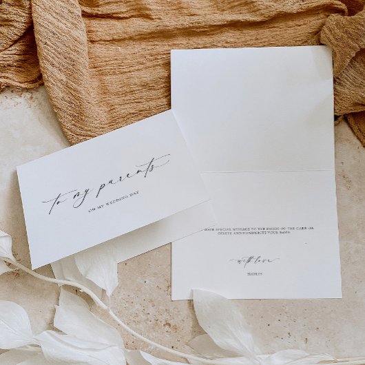 私の両親の結婚式の日にエレスミア カード