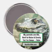 私の両親は歳が古く、育つ懸命と無愛想だ マグネット (正面/裏面)