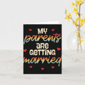 私の両親は結婚結婚婚約 カード (黄色い花)