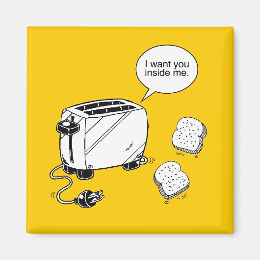 私の中でトースト マグネット (正面)