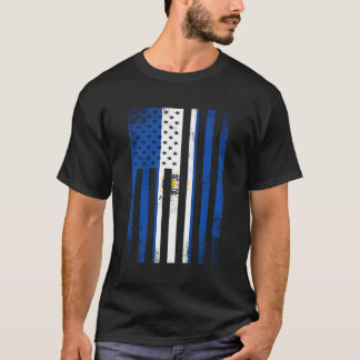 私の中で半分サルバドラン国旗のヴィンテージアメリカ人 Tシャツ