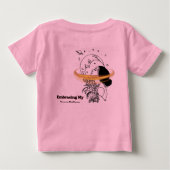 私の中のエクリプスを受け入れる 天体月ラインアート ベビーTシャツ (裏面)