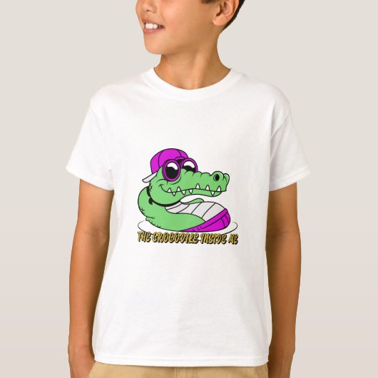 私の中のワニ | かわいいデザイン Tシャツ (正面)