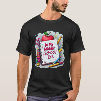 私の中学校時代の先生の子供たち、学校へ戻る Tシャツ