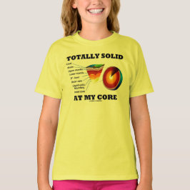 私の中心(地球の層)の全く固体 Tシャツ