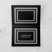 私の主なスポンサーになって チェッカー盤の招待状 招待状 (内部)