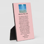 私の主のプラークを浸す フォトプラーク (側面)