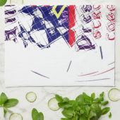 私の主宰と一緒に強いヒラリーUSAに投票 キッチンタオル (折り畳み)