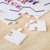 私の主宰と一緒に強いヒラリーUSAに投票 ジグソーパズル (側面)