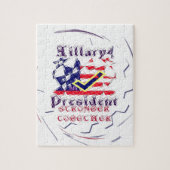 私の主宰と一緒に強いヒラリーUSAに投票 ジグソーパズル (縦)