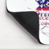 私の主宰と一緒に強いヒラリーUSAに投票 マウスパッド (コーナー)