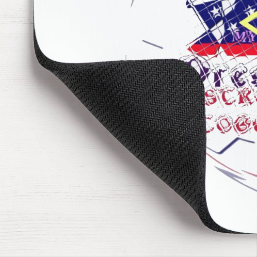 私の主宰と一緒に強いヒラリーUSAに投票 マウスパッド (コーナー)