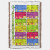 私の九九の数学の助手のブランケット スローブランケット (正面縦)