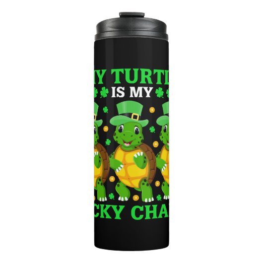 私の亀は私の幸運なチャーム タンブラー (正面)