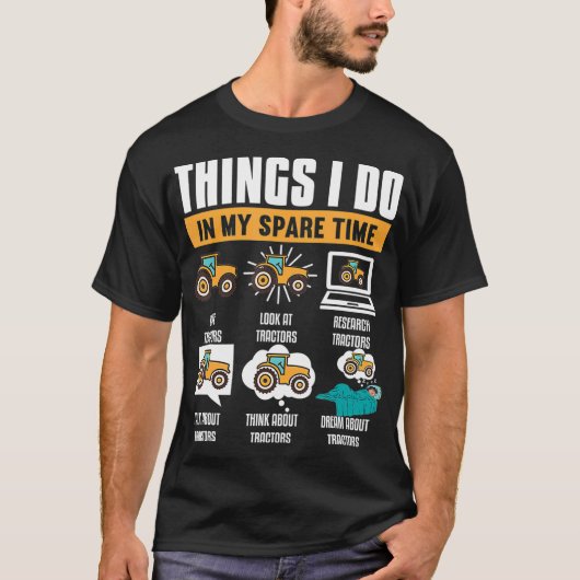 私の予備タイムトラクターで行う事を直すおもしろい Tシャツ (正面)