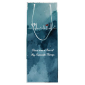 私の事お気に入りのは手を動かし酒の鼓動を動かす ワインギフトバッグ (裏面)