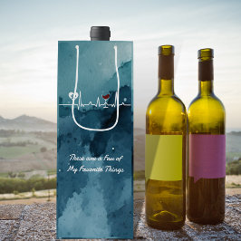 私の事お気に入りのは手を動かし酒の鼓動を動かす ワインギフトバッグ