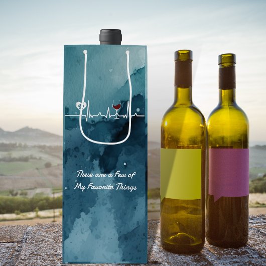 私の事お気に入りのは手を動かし酒の鼓動を動かす ワインギフトバッグ
