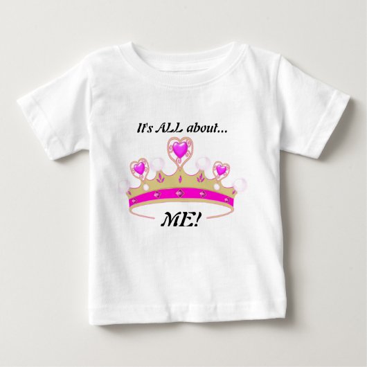 私の事だ!:おもしろいプリンセスT ベビーTシャツ (正面)
