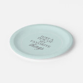 私の事物のお気に入りのプレート ペーパープレート (アングル)