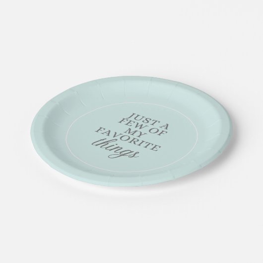 私の事物のお気に入りのプレート ペーパープレート (アングル)