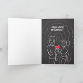 私の互い違いの宇宙バレンタインによって シーズンカード (内部)