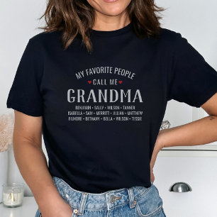 私の人々お気に入りのは私をおばあちゃんか名前をカスタムすると呼ぶ Tシャツ