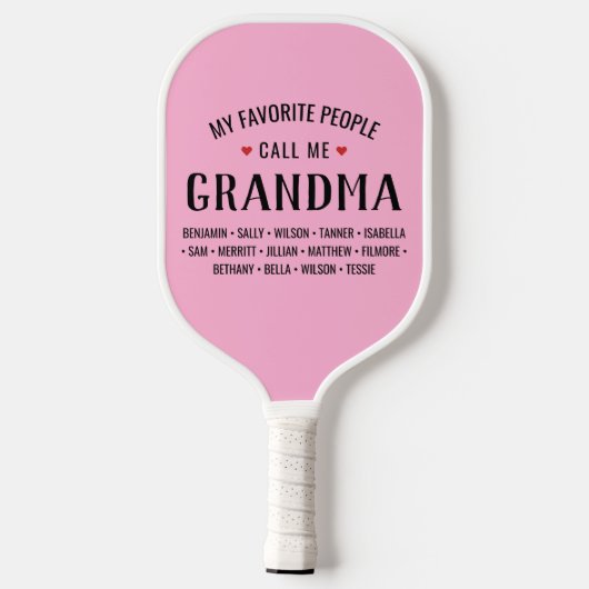 私の人々お気に入りのは私をおばあちゃんカスタムと呼ぶ ピックルボールラケット (裏面)