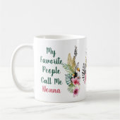 私の人々お気に入りのは私をアロハカスタムトロピカルと呼ぶ コーヒーマグカップ (左)