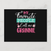 私の人々お気に入りのは私をグランニーおばあちゃんお母さんと呼ぶ インビテーションポストカード (正面)