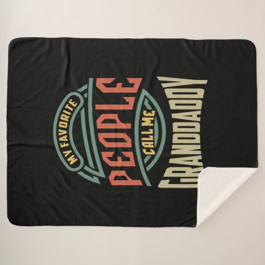 私の人々お気に入りのは私を祖父の贈り物と呼ぶ シェルパブランケット (正面(横))