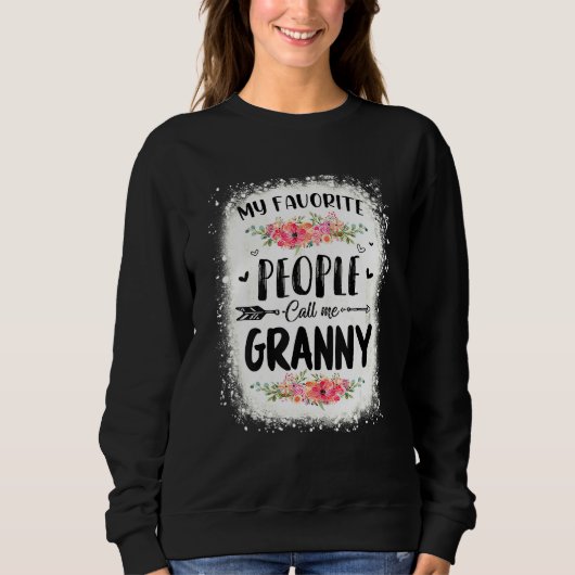 私の人々お気に入りのは私をGranny Tee Motと呼ぶ漂白 スウェットシャツ (正面)